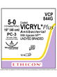Coated VICRYL* Plus Antibacterial Sutures Absorbable Undyed 5-0 45cm - Box/12