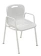 Shower Chair Height Adjustable Clip on Seat with Arms 