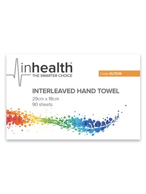 inhealth™ Slimline Interleaved Hand Towel - 29x18cm