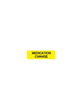 Label Medication Change Black on Yellow 40x12mm (800)
