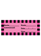 Route Miscellaneous Black Pink IV Adhesive Label 70x25mm - Roll/500