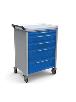 TROLLEY SPECTRA MULTI DRW RED 70X50X100