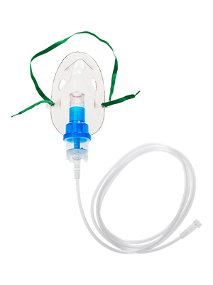 Nebuliser Kit Elongated Shape Adult 10mL Nebuliser Jar Clear Tubing 2.1m