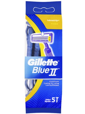 GILLETTE II SENSITIVE RAZORS Blue - Pkt/5