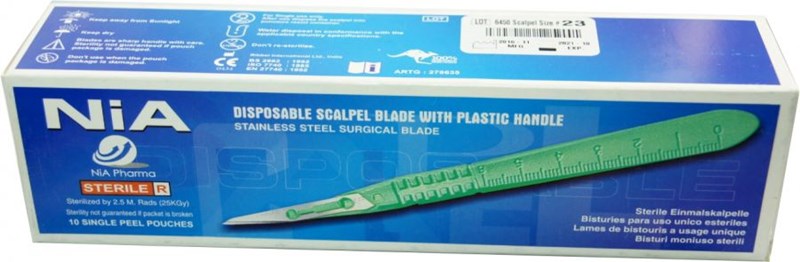 NiA DISPOSABLE SCALPELS COMP SIZE 15