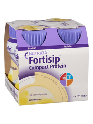 Fortisip Compact Protein 125mL Vanilla - Ctn/24