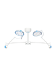 Ordisi IGLUX IG-65DC Ceiling Mount Procedure Lamp With Double Arm