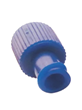 Universal Cap POLYMED Luer Lock Blue Sterile Closure