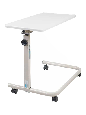 Days Overbed Table Epoxy Coated Frame Twin Wheel Castors, 50mm