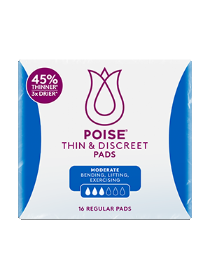 POISE® Thin & Discreet Pads Absorbance Level 3 - Pkt/16
