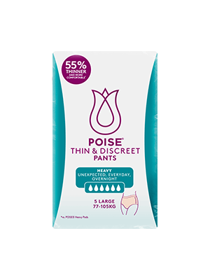 POISE® Thin and Discreet Pants (L) Absorbency Level 6 - Pkt/5