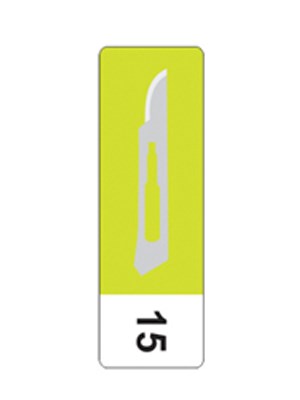 inhealth™ Carbon Steel Scalpel Blade #15 - Box/100