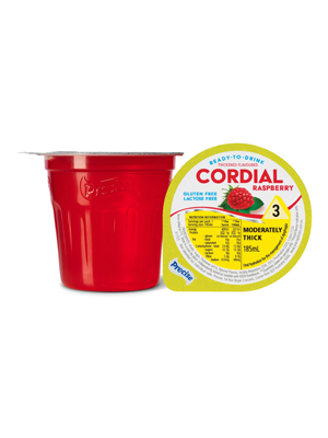 PreciseĀ® Ready-To-Drink Raspberry Cordial Level 3 185mL - Ctn/12