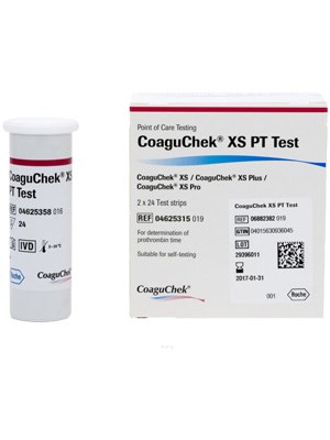 COAGUCHEK® XS PT Test Strips - Box/2x24