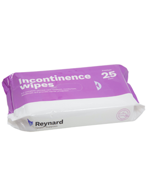 Reynard Incontinence Wipes 33x22cm - Pkt/25