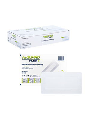 AsGUARD® Flex + Non-Woven Sterile Island Dressing 15x10cm -Box/20