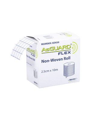 Non-Woven Roll Fixation Tape, AsGUARD Flex Fabric 2.5cm x 10m