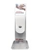 Silver Dispenser Countertop Stand