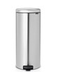 BIN PEDAL 30 LTR MATTE STEEL