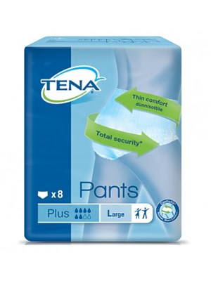 TENA PANTS PLUS LARGE 2x8's
