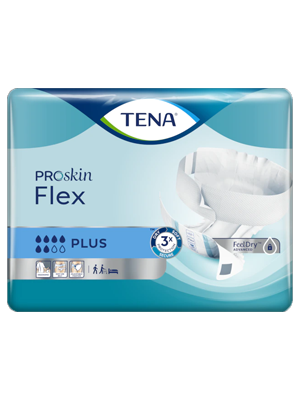 TENA® Flex Plus Belted Incontinence Briefs Medium Lvl 6 - Ctn/3