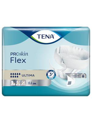 TENA® Flex Ultima Belted Incontinence Briefs Medium - Ctn/3