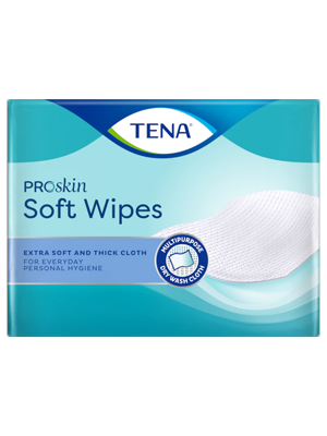 TENA ProSkin Soft Wipes 19x30cm - Ctn/8