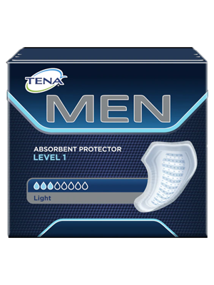 TENA® Men Absorbent Protector Level 1 Blue - Ctn/4