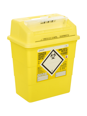 Sharpsafe® Clinical Sharps Container with Protected Access 13L