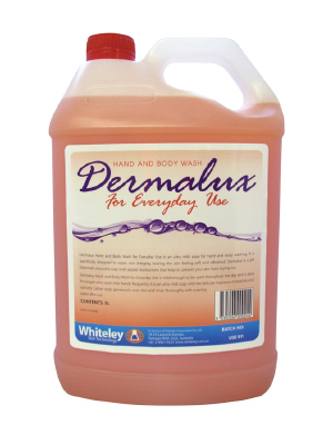 Dermalux Everyday Mild Hand and Body Wash, Peach & Apricot Scent 5L
