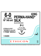 PERMA-HAND* Silk Sutures Black 45cm 6-0 P-1 11mm - Box/12