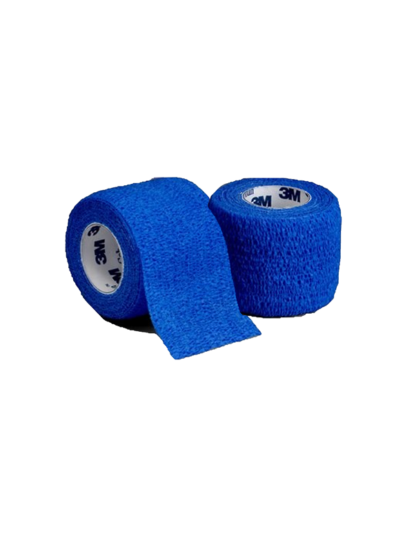 Coban Self-Adherent Wrap Blue 75mm x 2m