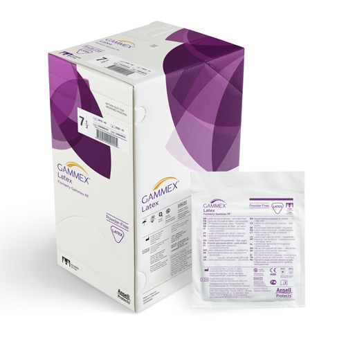 GAMMEX® Surgical Rubber Latex Gloves Natural Size 8.0 - Box/50
