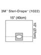 3M™ Steri-Drape™ Refractive Drape 40 cm x 27 cm Box/20