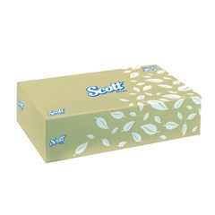 Scott® White 2-ply 100pk Facial Tissues 19.5x20.5cm – Ctn/48