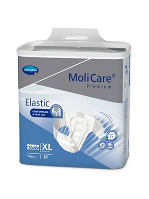 Molicare® Premium Elastic 6 Drops Incontinence Pads, Large – Ctn/4