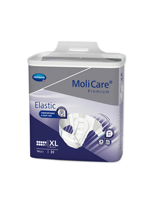 Molicare® Premium Elastic 9 Crops Incontinence Pads, X-Large – Ctn/4