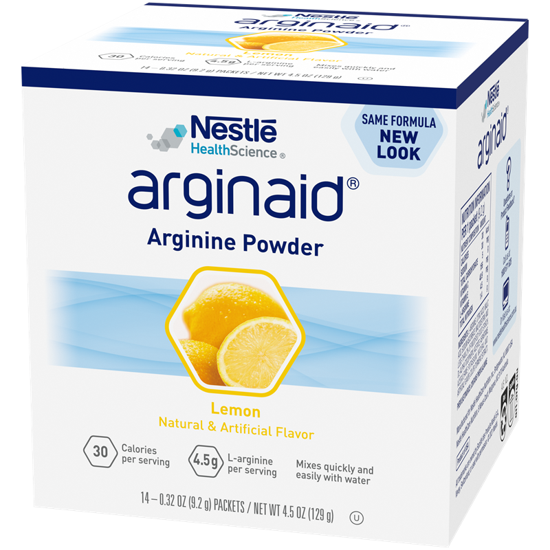 Arginaid Fat Free Lemon Arginine Powder Sachets 9.2g - Ctn/56