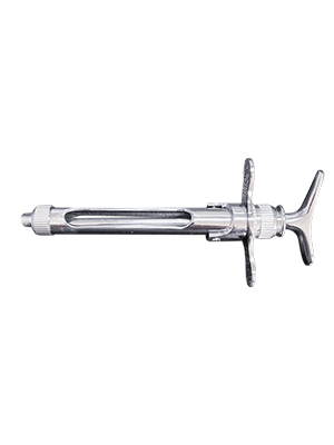 Dental Aspirating Syringe 2.2ml – Stainless Steel Virco UK, Autoclavable For Dentists & Labs