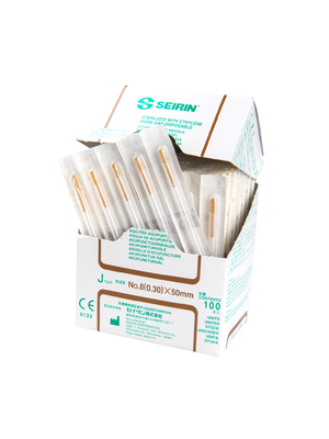 Acupuncture Ultra-Fine Needles 0.30x50mm with Guide Tube, Box/100