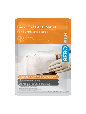 AEROBURN Breathable Burn Gel Infused Face Mask 30x40cm