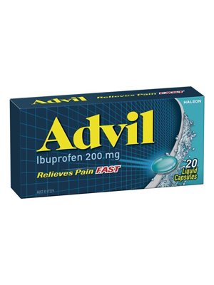 Advil Ibuprofen Fast Pain Relief 20 Liquid Capsules