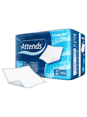 AttendsĀ® Cover-Dri Plus Underpad Protection 40 x 60cm - Pkt/50
