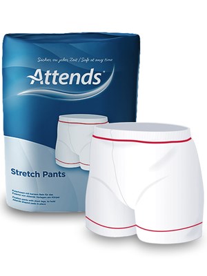Attends Stretch Pants SMALL Red - Pk/15