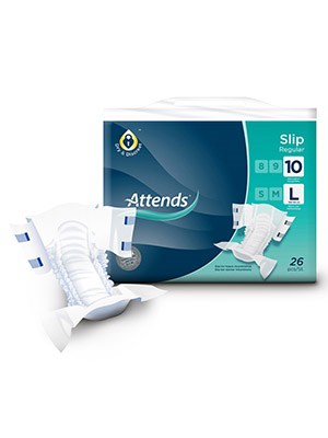 Attends Slip Regular 10 Large - Pkt/26