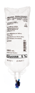 Baxter Glucose Injection BP Bag Sterile 5% 1000mL - Bag/1