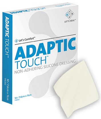 Adaptic Touch NA Silicone Dressing 7.6cm x 11cm - Box/10
