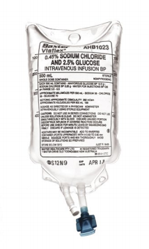 Sodium Chloride 0.45% & Glucose 2.5% Intravenous 500ml