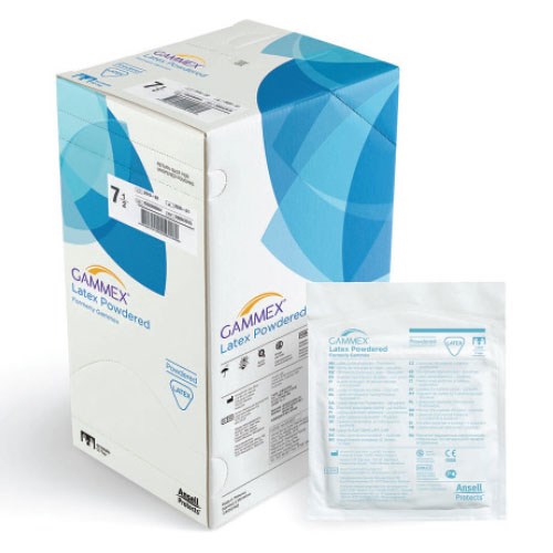 GAMMEX Latex Powdered Surgical Gloves Size 9 - Box/50
