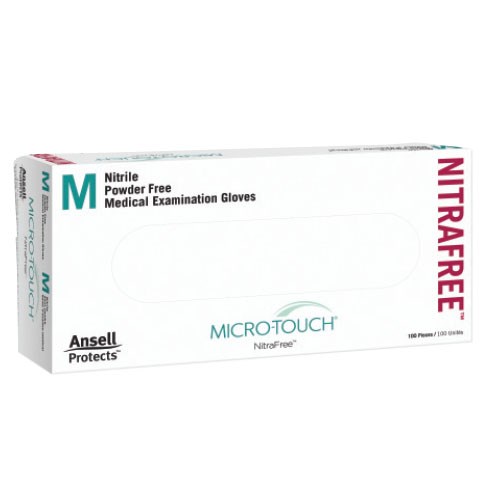 Micro-Touch® NitraFree Pink Examination Gloves  (L) - Box/100